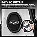 YGDMD 4PCS Car Door Strike Protector,Self-Adhesive Cars Doors Lock Cover for Reduces Noise & Protects Doors Latches,Upgraded Car Accessories Cars Door Shock Absorber for Vehicle
