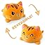 Gato naranja felino feliz + enojado