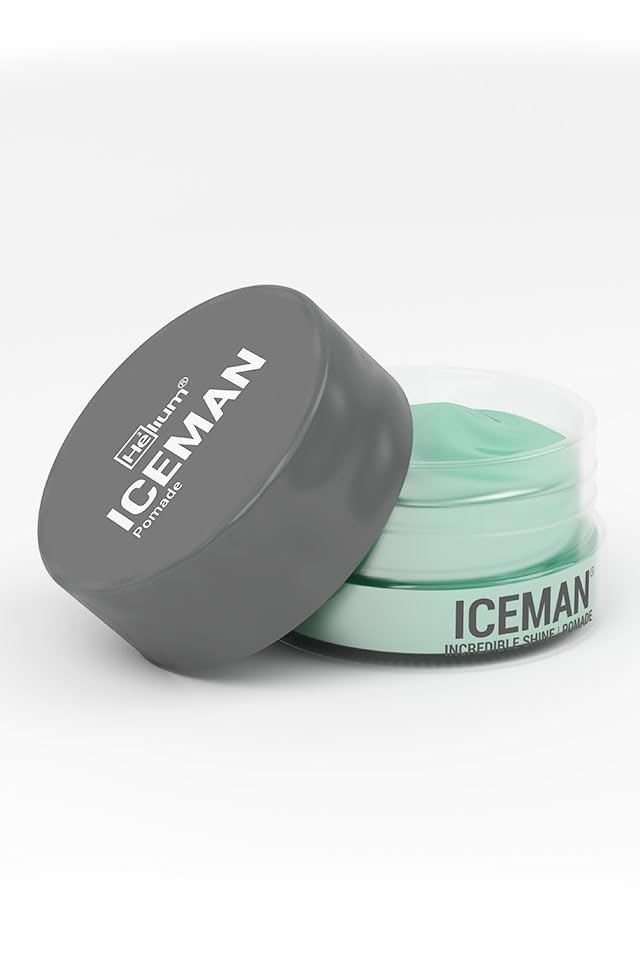 Helium For Men Iceman Hair Pomade (50) Medium Hold | Incredible Shine. Recommended for Slickbacks and Pompadour Hairstyles. - Image 5 thumbnail