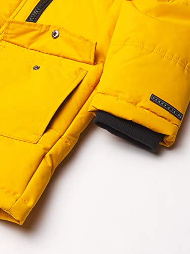 Perry Ellis Boys' Little Poly Taslon Stadium Jacket, Gold, 5 #TOP2