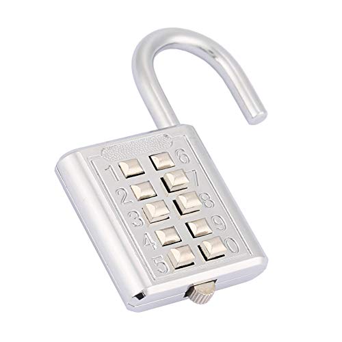 Image of Password Padlock Zinc Alloy 5 Digit Combination Password Lock for Door School Gym Fence Cupboard Drawer Luggage