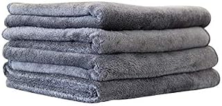 Immaculate Textiles Premium Microfibre Kitchen/Dish/Tea/Hand Towels - Pack of 4-45x65cm - 350GSM : Extra Thick, Highly Absorbent & Super Soft (Pack of 4)