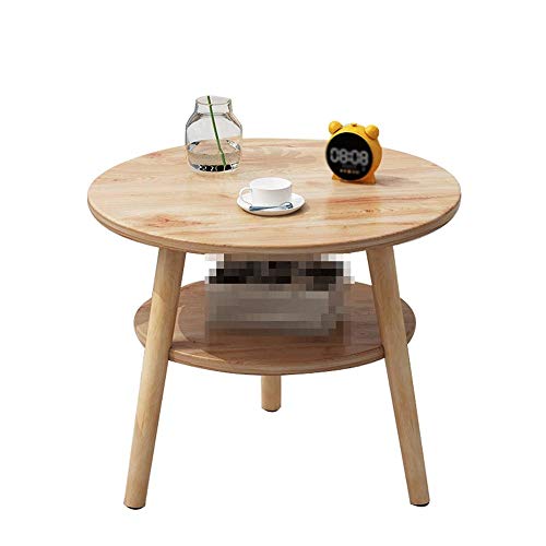 CHENJIU Round Coffee Table, End Table for Living Room Side Table Durab