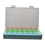 VALICLUD 1 Set Portable Weekly Pill Organizer Compartment Medicine Box Convenient for Travel Separate Sub Shell Design