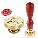 Wax Seal Stamp, Retro Wood Stamp Classic Initial Wax Seal Stamp with Handle, Great for Embellishment