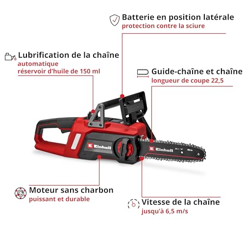 Tronçonneuse sans fil ? GE LC 1825 Li BL Solo 22 5 cm Brushless 6 5 / 18 V - vue 7