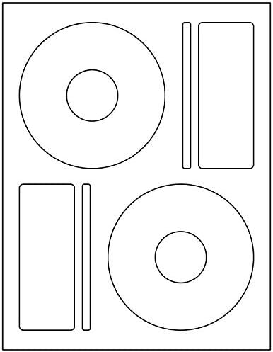 200 Memorex Compatible CD/DVD Labels. Large Center Style. 200 Total Labels with Spine and Case Labels. Compare to Matte Finish Memorex Labels. Works in Both Laser and Ink Jet Printers.