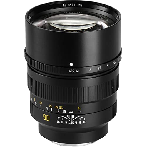 Ficha técnica TTArtisan Lente de Cuerpo de Metal F1.25 de 90 mm Compatible con Montura Sony E Color Negro - Fernando Cortés