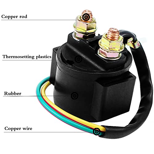 Locopow Gy6 Starter Solenoid Relay For 4-Stroke Gy6 Engine 50Cc 70Cc 90Cc 100Cc 110Cc 125Cc 150Cc 200Cc 250Cc Atv Dirt Bikes Scooters Go Kart Dne Buggys Quad Pit Bike Moped Roketa Ssr Taotao Coolster #TOP3