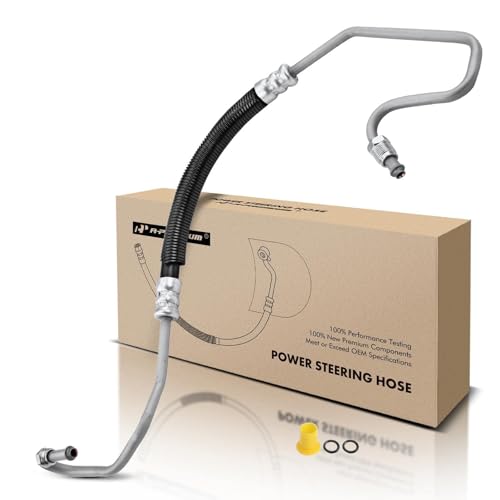 A-Premium Power Steering Pressure Line Hose Assembly Compatible with Chevrolet, GMC Models - Silverado, Tahoe, Yukon, C1500 C2500 K1500 Suburban, 1996, 5.0L 5.7L 6.5L 7.4L