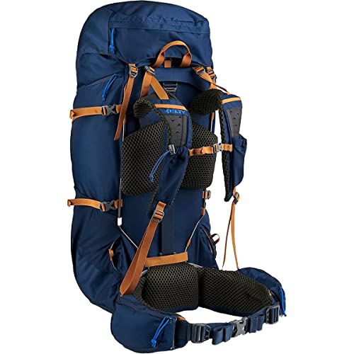 Image of Kelty Glendale 65L to 105L Internal Frame Backpack - Multi-day Backpacking Thru Hiking Pack, Adjustable Suspension, Customized Fit (Pageant Blue, 85L)