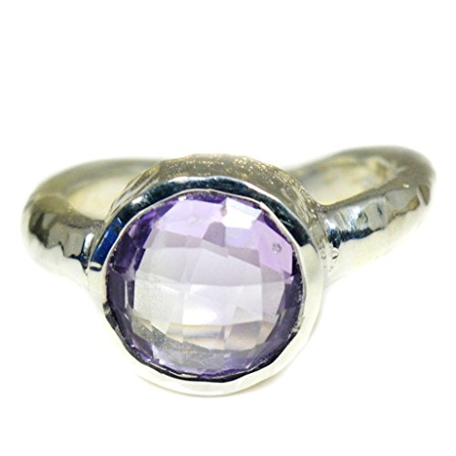 Bague en argent sterling avec améthyste, l'éclat de votre sérénité