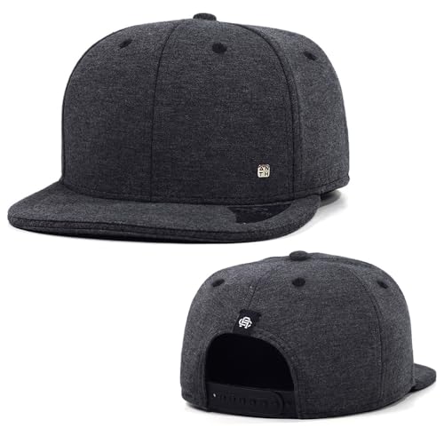 Boné Anth Co. Bn Chumbo Preto Aba Reta Aberto Com Ajuste Snapback