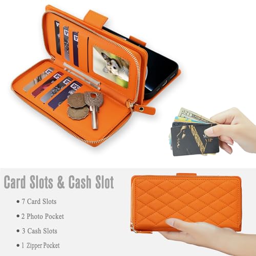 Étui iPhone 16 Pro anti-perte de cartes avec fermeture éclair sécurisée et blocage RFID - 2