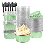 Porceosy Backförmchen aus Aluminiumfolie – Mini-Kuchenformen...