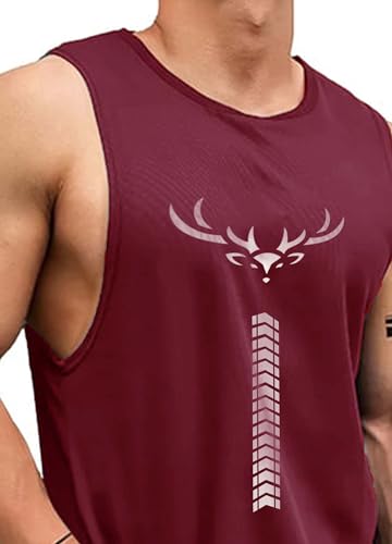 Image of AUSK Vest for Men || Gym Sports Men Tshirt || Summer wear Regular Fit T-Shirt for Men