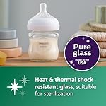 Philips Avent Natural Glass Baby Bottles with Natural Response Nipples (Slow Flow, Flow 2), 4oz, 4-Pack, SCY910/04 - Image 3