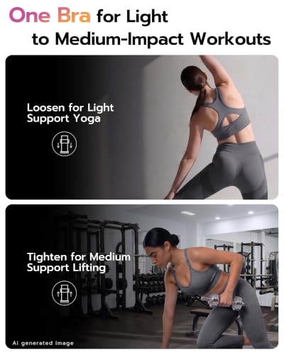 Image of FITTIN Support Sports Bra for Large-Bust: Adjustable for More Workouts