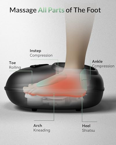 Masseur de pieds contre la fatigue avec compression et mode réglable