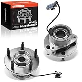 A-Premium 2 x Front Wheel Bearing and Hub Assembly with ABS & 5-Lug Compatible with Chevrolet HHR 06-11, Cobalt 05-10, Pontiac G5 07-09, Pursuit 05-06, Saturn Ion 03-07