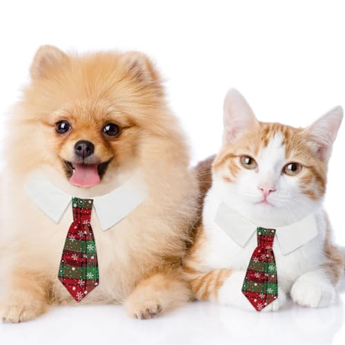 Klassische Krawatte für Hunde, Justierbare Haustier Hunde Katzen Fliege, Haustier Kostüm Krawatte Kragen, Verstellbar Hund Fliege