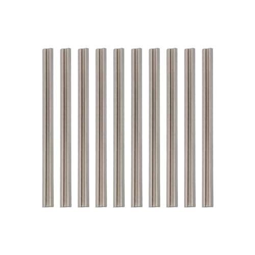 eMagTech 10pcs Lames de Raboteuse Électrique HSS 82mm avec Double Tranchant Remplacement Compatible avec Makita Raboteuses à Main Coupe du Bois