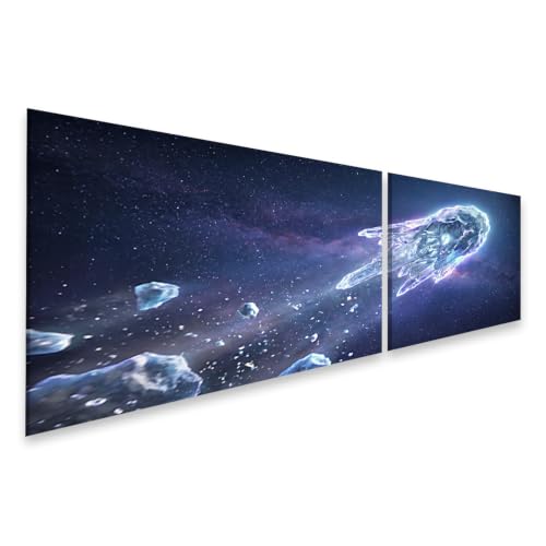 Tableau Comète Mystique islandburner Déco Bureau Espace 2 Pièces