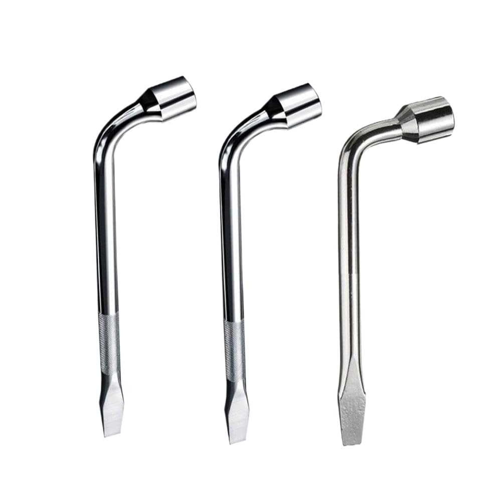 ArvAvrvrd Wheel Nut Spanner 45 Stainless Steel Lightweight Material(Ships from: China Mainland; 3pcs)