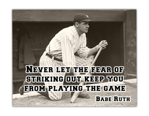 Babe Ruth Baseball Poster Boys Bedroom 11x14 Unframed