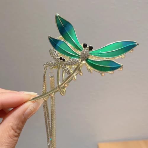 Image of Diversa Rhinestone Golden Claw Clip, Embellished Korean Clutcher, Non- Slip Metal Claw Clip for Girls, Fancy Clutcher for Women, Pack of 1 (Small Bee)