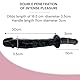 Realistischer Dildo Schwarz 30 cm 310 g aus PVC 18,5 cm big Dildo-Ende & 11 cm Griffstück Vaginal & Anal für Frauen & Paare Dickes Sexspielzeug für doppelte Stimulation sex toy FOPS D15-6