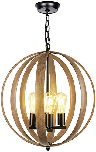Large Orb Chandeliers Dining Room Lighting Fixtures Farmhouse, 22.5