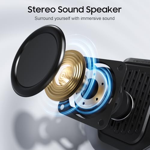 comiso Upgrade Wearable Bluetooth Speaker- IPX7 Waterproof, Clip-On Wireless Portable Speaker with Built-in Mic for Hands-Free Music and Calls,10H Playtime Mini Speaker for Work, Golf, Running, Small view 2