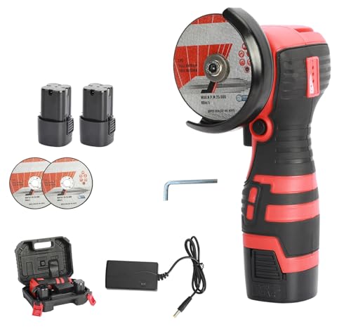 Mini Meuleuse D'Angle Sans Fil 18V, 2 Batteries 1.5Ah, 2 Disques