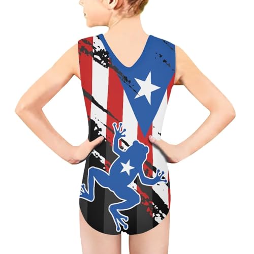 Image of Cartoon Pattern Kids Girls Bathing Suits One Piece Swimsuit Soft & Quick Dry, 5-14Years