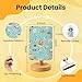 ORENGALLA Table Lamp for Bedroom Seamless School Theme Set School Tools Set Education Icons Stationery Beside Lamp Home Decor Night Light for Bedroom Office Dorm Boy's Bedroom Decor