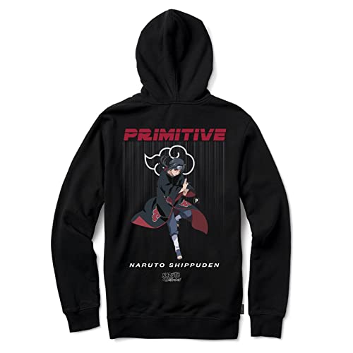 Primitive Skateboarding x Naruto Shippuden Itachi Uchiha Mens Long Sleeve Pullover Hoodie Black M PAPFA2159 0