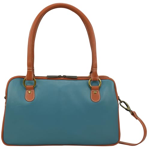 Image of Anna by Anuschka Women's Hand-Painted Genuine Leather Multi Compartment Satchel