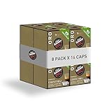 Caffè Vergnano 1882 - 128 pz Capsule Caffè Compatibili Lavazza A Modo Mio Compostabili, Oro ( 8 confezioni da 16 capsule)