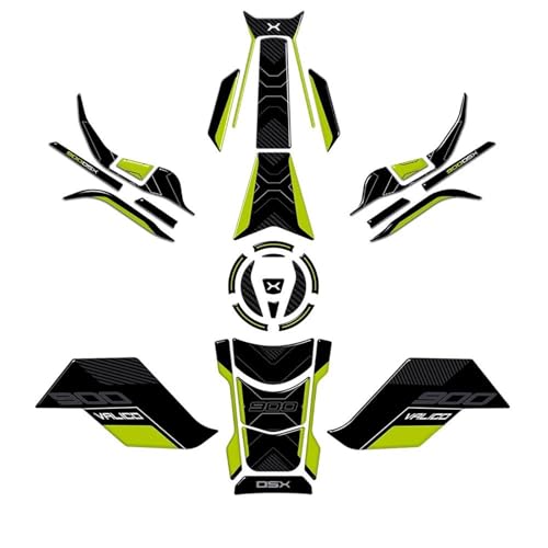Autocollants Moto VOGE 900DSX 2024 Protections Résine Vert X-1