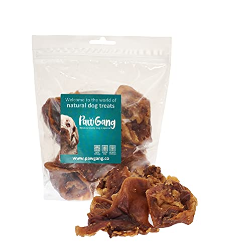 PawGang Pig Inner Ear 200g Air Dried Natural Dog Treats Pigs Puppy Chews