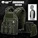 MGFLASHFORCE Tactical Vest Molle Airsoft Vest for Men (Green)