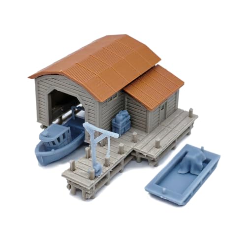 Maison bateau paysage ferroviaire Z 1:220 pour combler espace vide