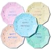 Coterie Happy Birthday 60 Piece Party Bundle - Complete Disposable Tableware Set | Matching Plates, Napkins & Cups for Kids & Adults | Fun & Festive Party Supplies for Cake, Snacks & Drinks