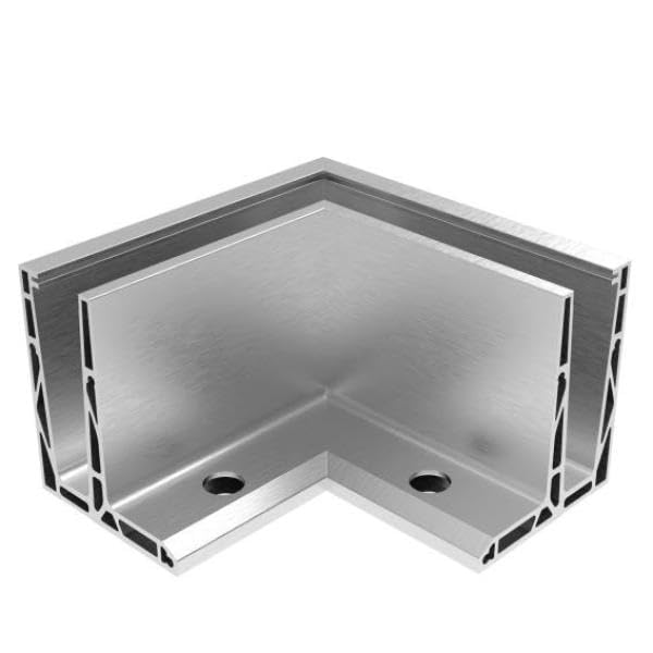 Sellon24 AL/0006-ECO conector de esquina para barandilla de cristal