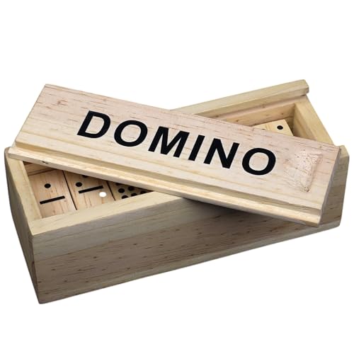 Classic Wooden Dominoes Set