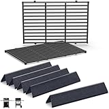 Grill Parts for Weber Spirit 300 and Spirit II 300 Series, 15.3' Flavorizer Bars & Grill Grates for Weber Spirit E-310 E-315 E-330 Series Grills with Front Control Knobs, Replace for Weber 7636 7638