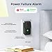 Power Failure Alarm, Freezer Power Outage Alarm 7 Sirens, Freezer Alarm with 0-110dB Adjustable LED Indicator 12H Alert, Power Loss Alarm Monitor for Refrigerator, Sump Pumps, Aquarium