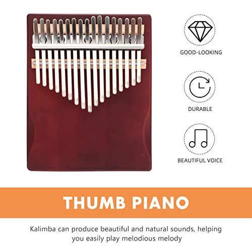 ARTIBETTER 1 Conjunto de práticas de madeira Kalimba de 17 tons de piano para iniciantes, música par