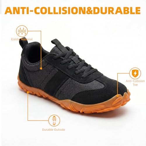 Image of Women's Barefoot Sneakers Wide Toe Box Zero Drop Sneakers | Breathable Lightweight Non-Slip Shoes for Gym Training, Trail Running, Hiking & Daily Walking